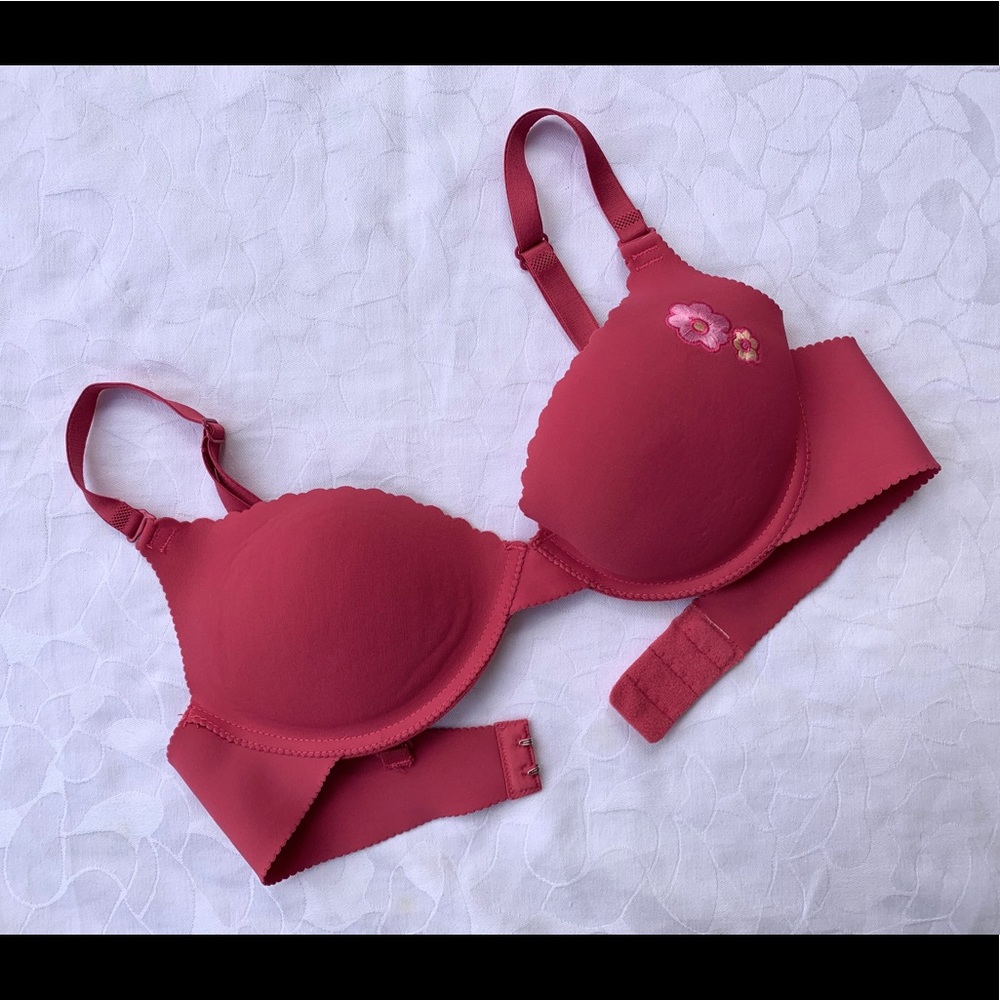 Muted Dark Pink Push-up Bra